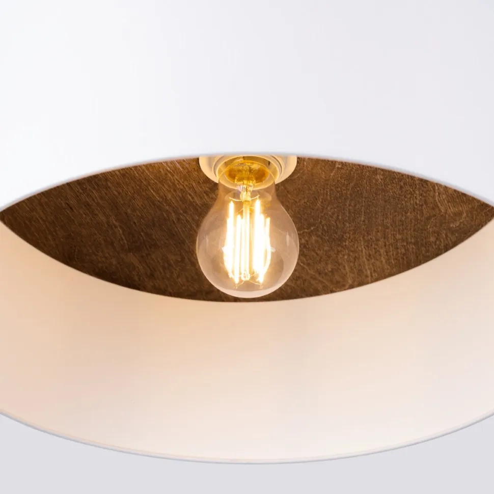 Plafon TELESTO biały/ciemny brąz