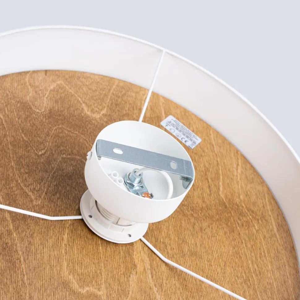 Plafon TELESTO biały/jasny brąz