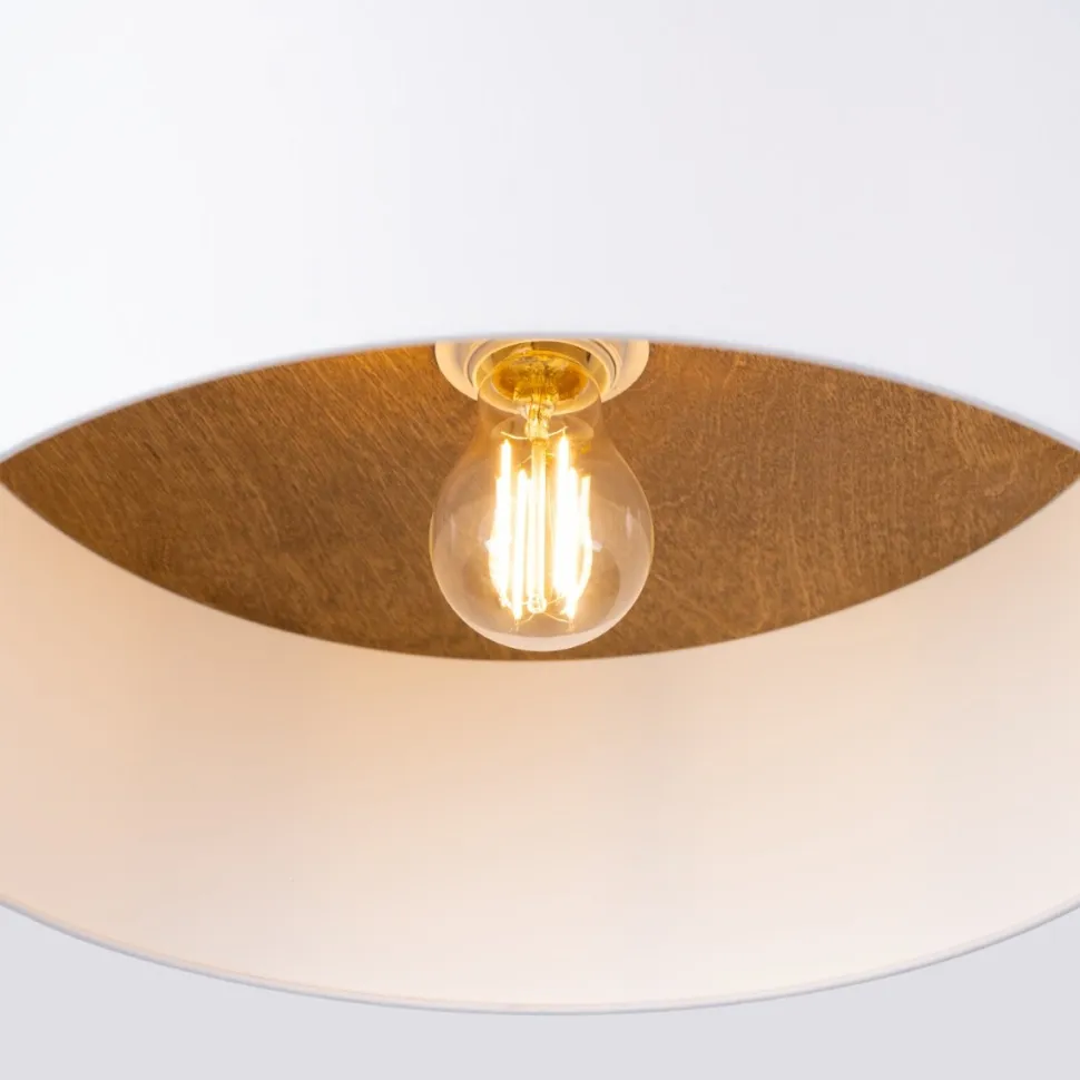 Plafon TELESTO biały/jasny brąz