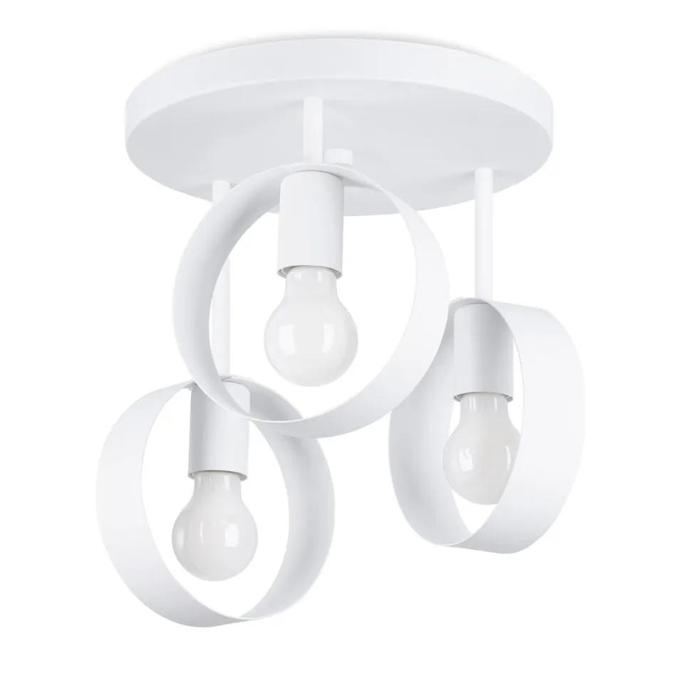 Plafon TITRAN 3 biały