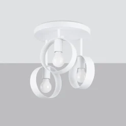 Plafon TITRAN 3 biały