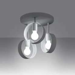 Plafon TITRAN 3 biały