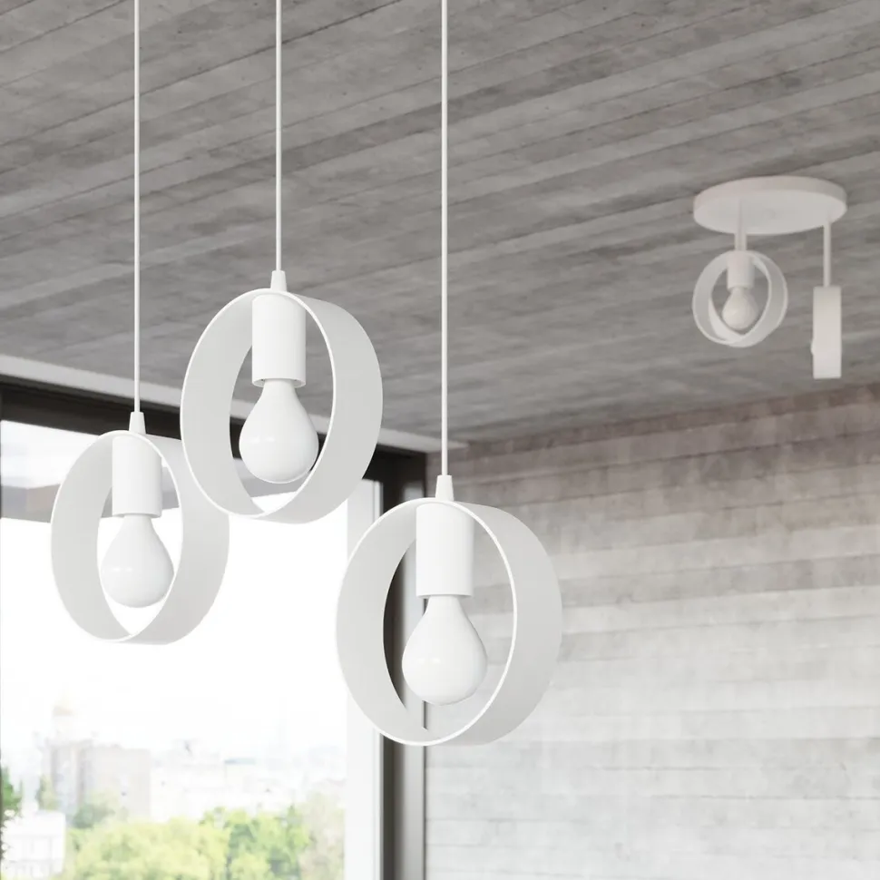 Plafon TITRAN 3 biały