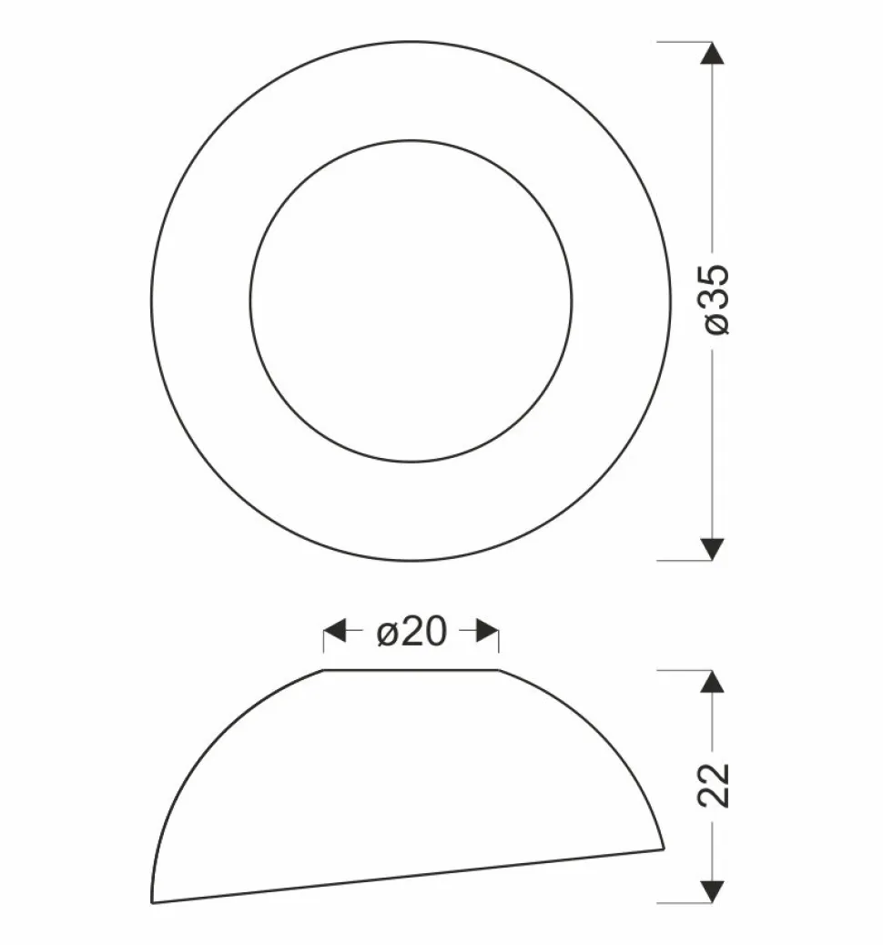 Plafon Trento biało-drewniany 18W LED 35 cm klosz biały