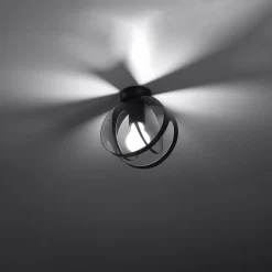 Plafon TULOS czarny