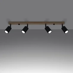 Plafon VERDO 4 czarny