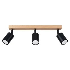 Plafon VERDO 3L czarny