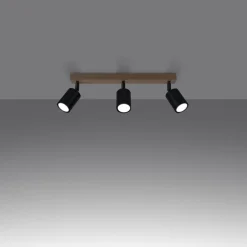 Plafon VERDO 3L czarny