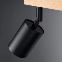 Plafon VERDO 3L czarny