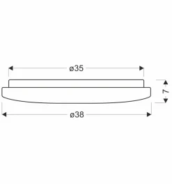 Plafon VICTUS plafon 38cm 24W LED 4000K  klosz biały