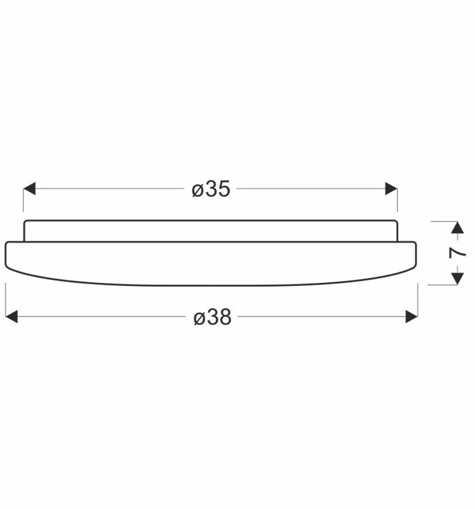 Plafon VICTUS plafon 38cm 24W LED 4000K klosz biały