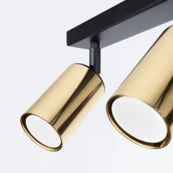 Plafon WINX 3 czarny/złoty