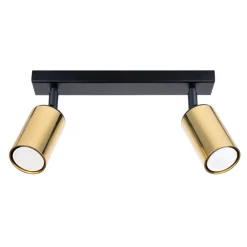 Plafon WINX 2 czarny/złoty