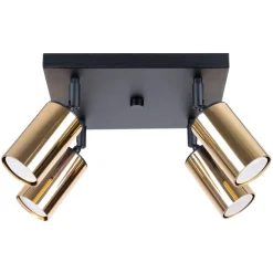 Plafon WINX 4 czarny/złoty