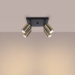 Plafon WINX 4 czarny/złoty