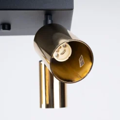 Plafon WINX 4 czarny/złoty