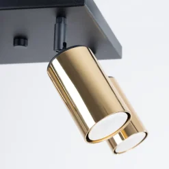 Plafon WINX 4 czarny/złoty