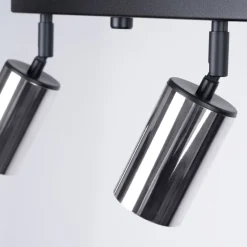 Plafon WINX 4L czarny/chrom