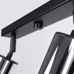 Plafon WINX 4L czarny/chrom