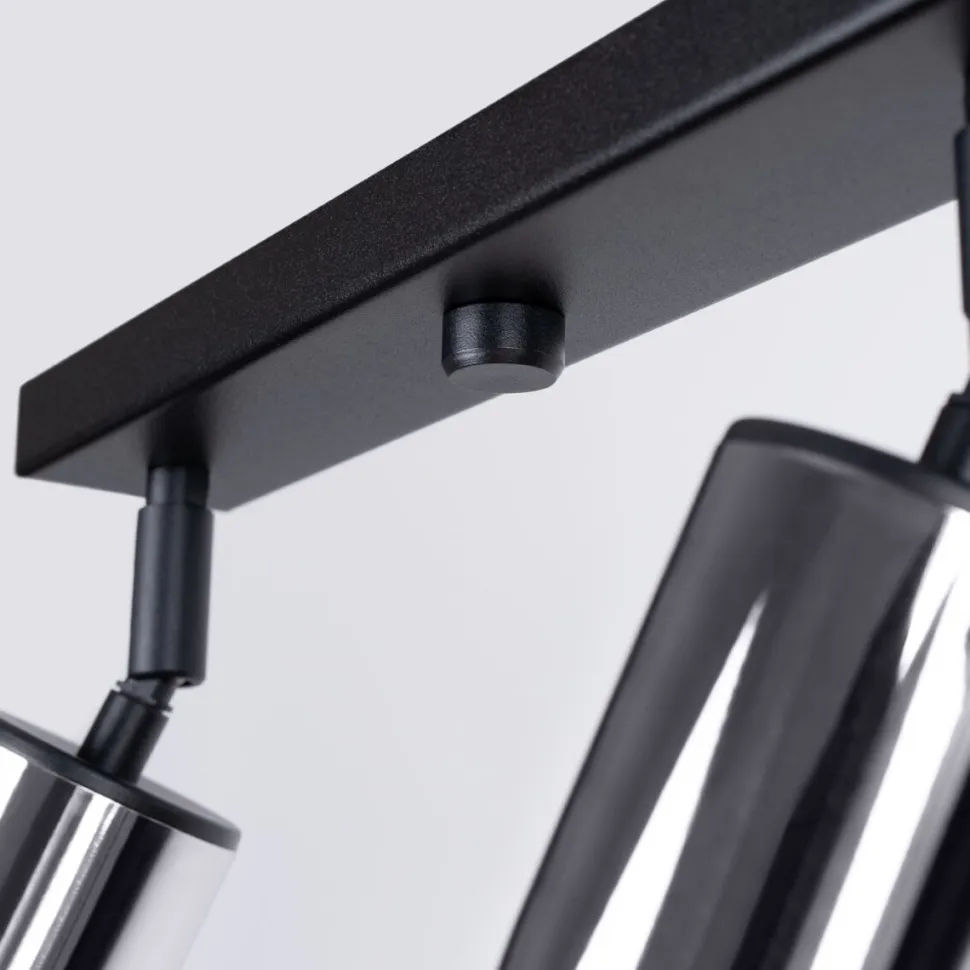 Plafon WINX 4L czarny/chrom