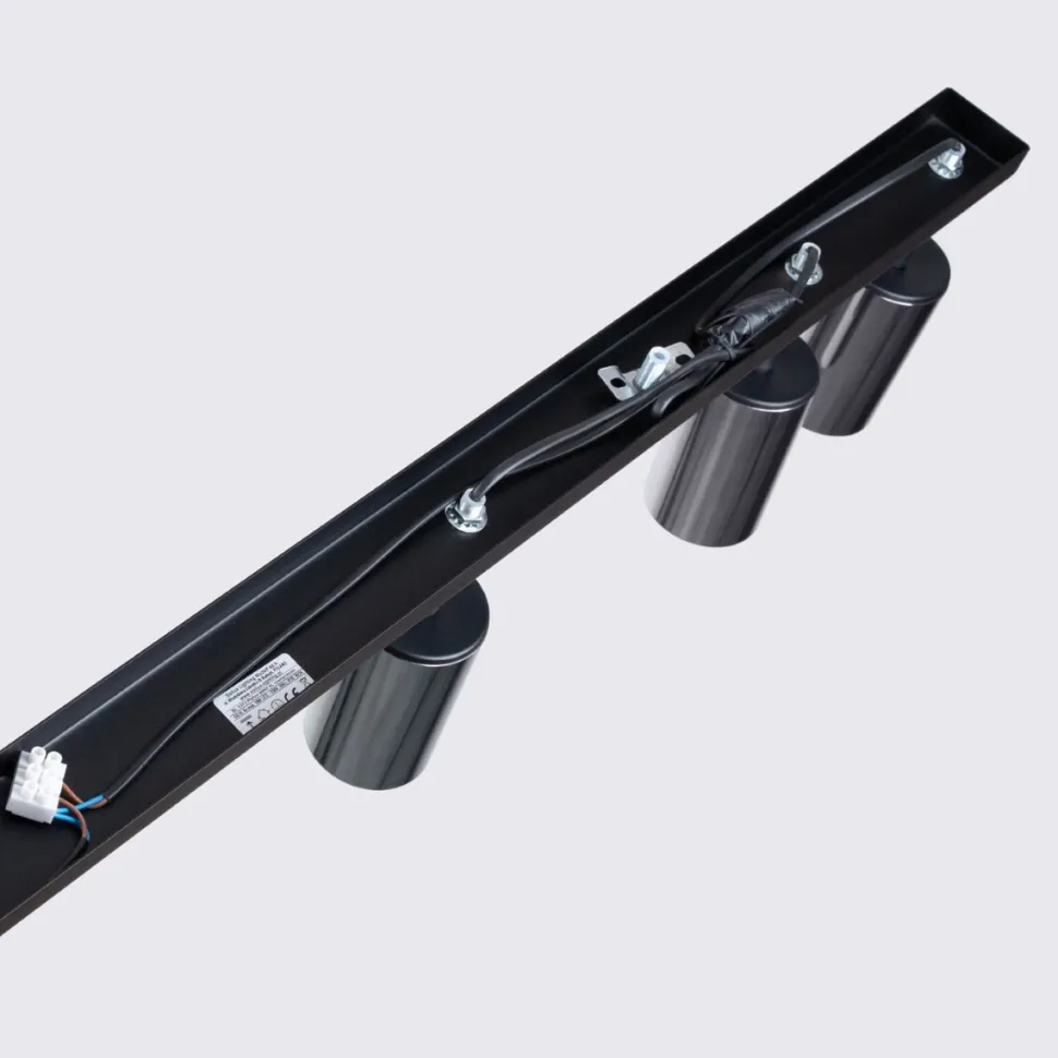 Plafon WINX 6L czarny/chrom