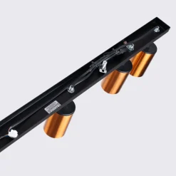 Plafon WINX 6L czarny/miedź