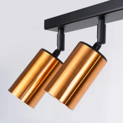 Plafon WINX 6L czarny/miedź