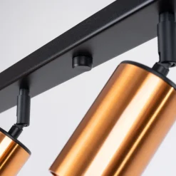 Plafon WINX 6L czarny/miedź