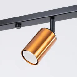 Plafon WINX 6L czarny/miedź