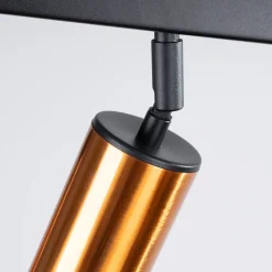 Plafon WINX 6L czarny/miedź