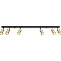 Plafon WINX 6L czarny/złoty