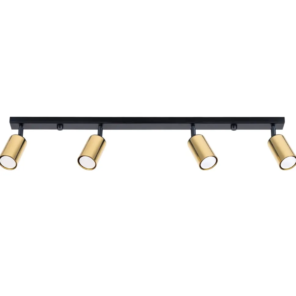 Plafon WINX 4L czarny/złoty