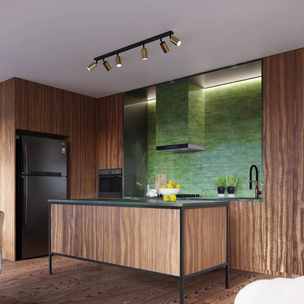 Plafon WINX 4L czarny/złoty