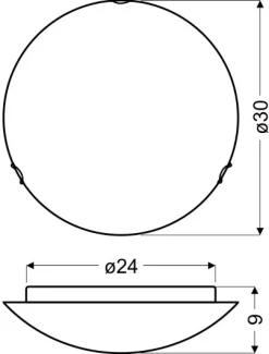 Plafon Wrap lampa 30 12W LED 4000K