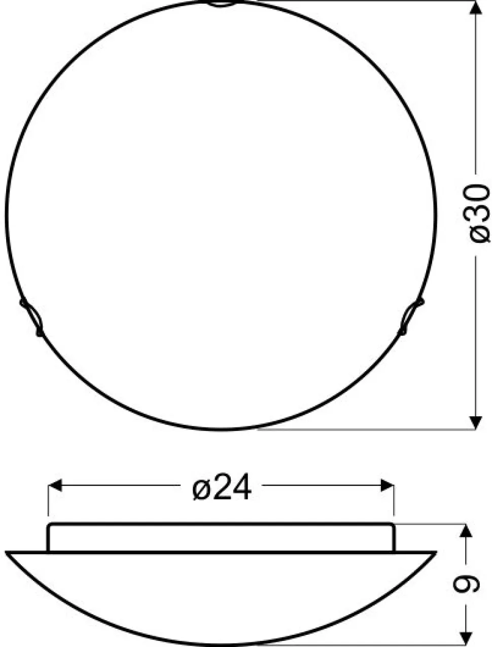 Plafon Wrap lampa 30 12W LED 4000K