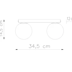 Plafon YOLI 2 biały