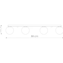 Plafon YOLI 4 biały