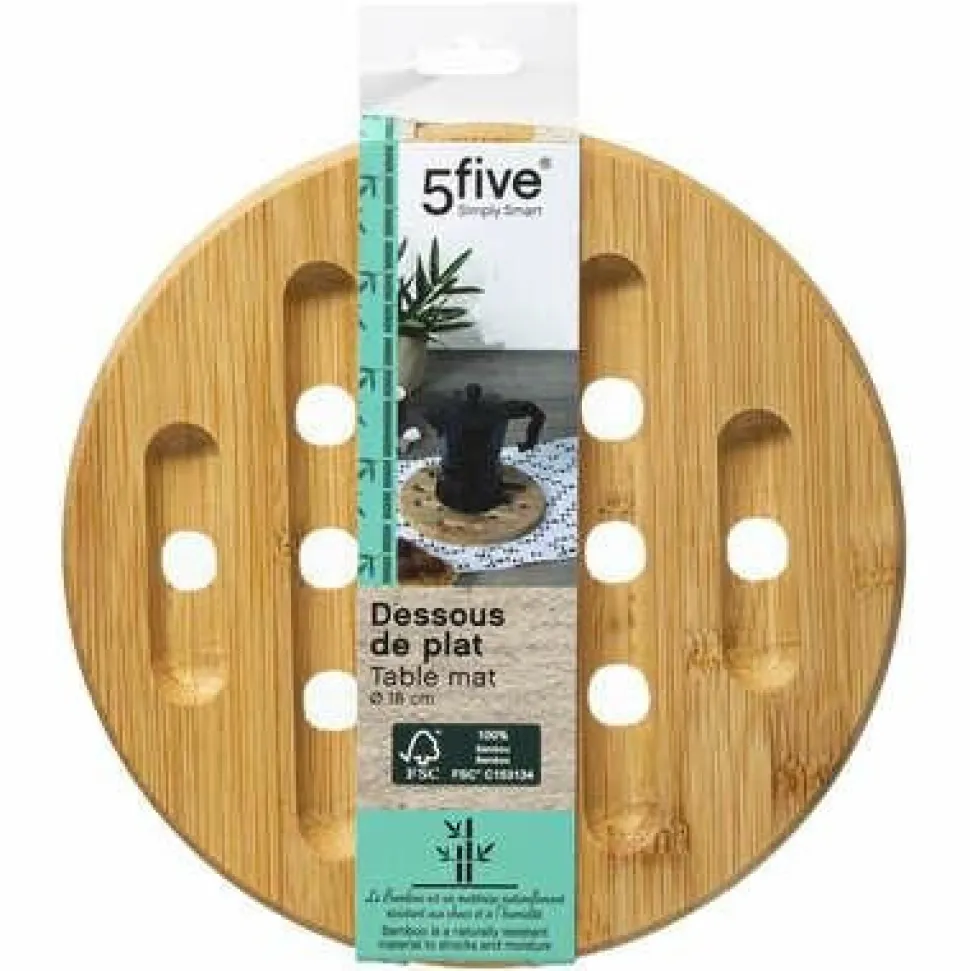 Podkładka bambusowa 18 cm okrągła
