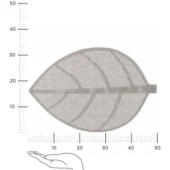 Podkładka Feuille liść jasnoszara