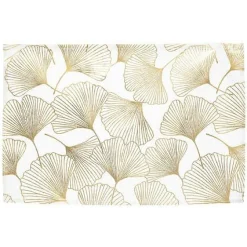 Podkładka Ginko 45x30 cm biała/złota