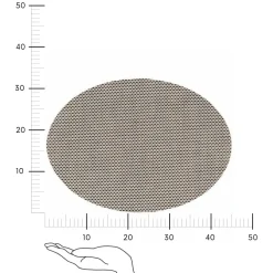 Podkładka Maoli czarno-biała okrągła 48x35 cm