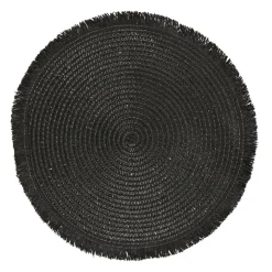 Podkładka pod talerz czarna 38cm boho