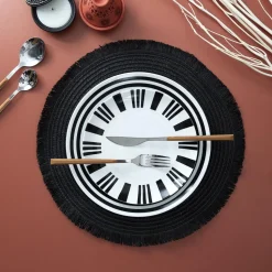 Podkładka pod talerz czarna 38cm boho