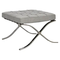 Podnóżek BA1 tkanina jasny szary