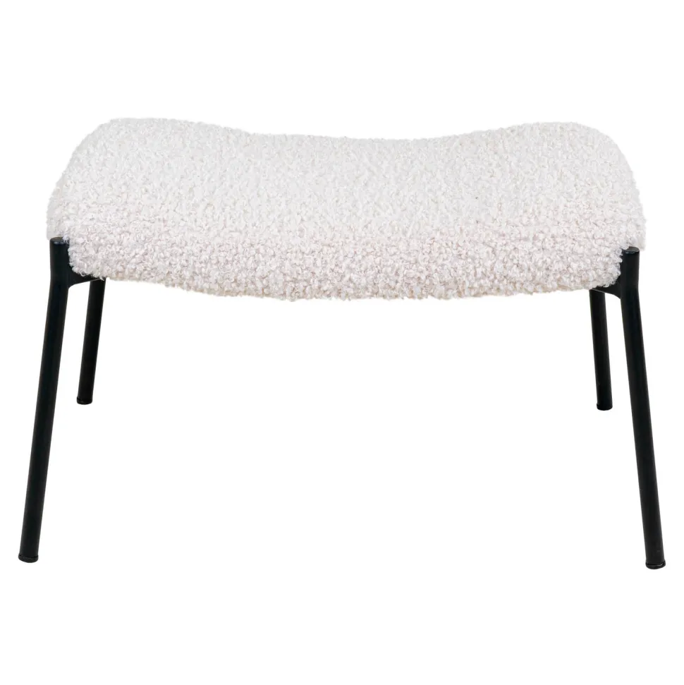 Podnóżek Glasgow baranek biały