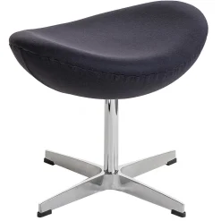 Podnóżek Jajo grafitowy kaszmir