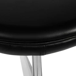 Podnożek Jajo czarny skóra TP