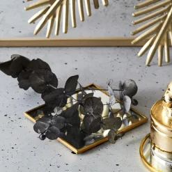 Podstawka lustrzana kwadratowa złota