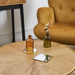 Podstawka lustrzana kwadratowa złota