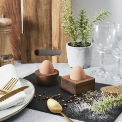 Podstawka na jajko akacja kwadrat